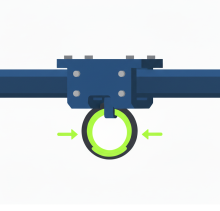 Schienensysteme und Anschlageinrichtungen an Schienenführung