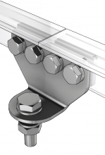 ABS RailTrax® Zwischenhalter + Verbindung