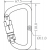Aluminiumkarabiner mit dreifach wirkendem Automatikverschluss (Triple-Lock)