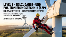Lehrgang Industriekletterer Level 1 FISAT IRATA (Level 1 - Seilzugangs- und Positionierungstechnik (SZP) - Höhenarbeiter/in - Industriekletter/in)